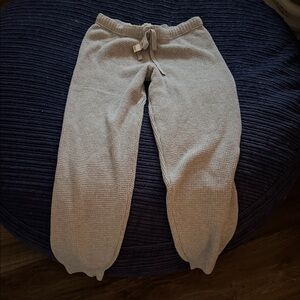 Cozy ' Gray Waffle Knit Joggers